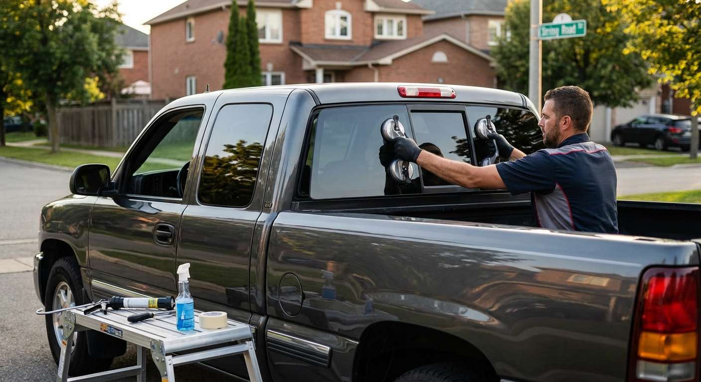 Back Glass Replacement for GMC Sierra 1500 1999-2006 by Alexwindshield