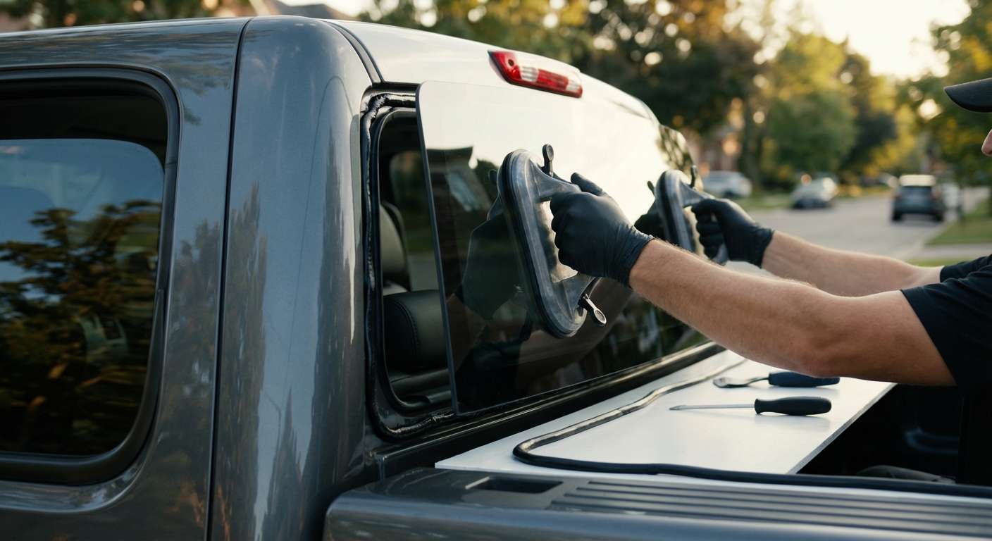 Back Glass Replacement for GMC Sierra HD 2500/3500 2007-2014 by Alexwindshield