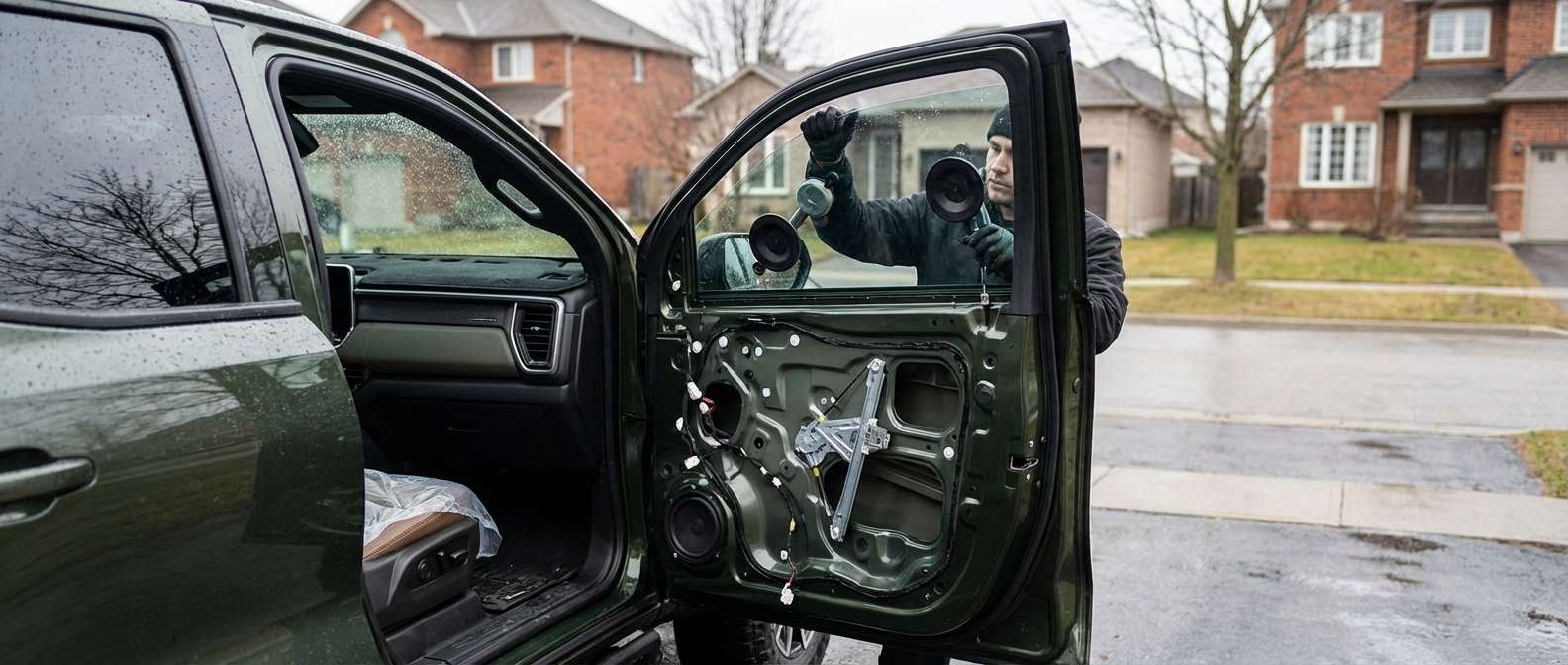 Door Glass Replacement for GMC Canyon 2023-2027 by Alexwindshield