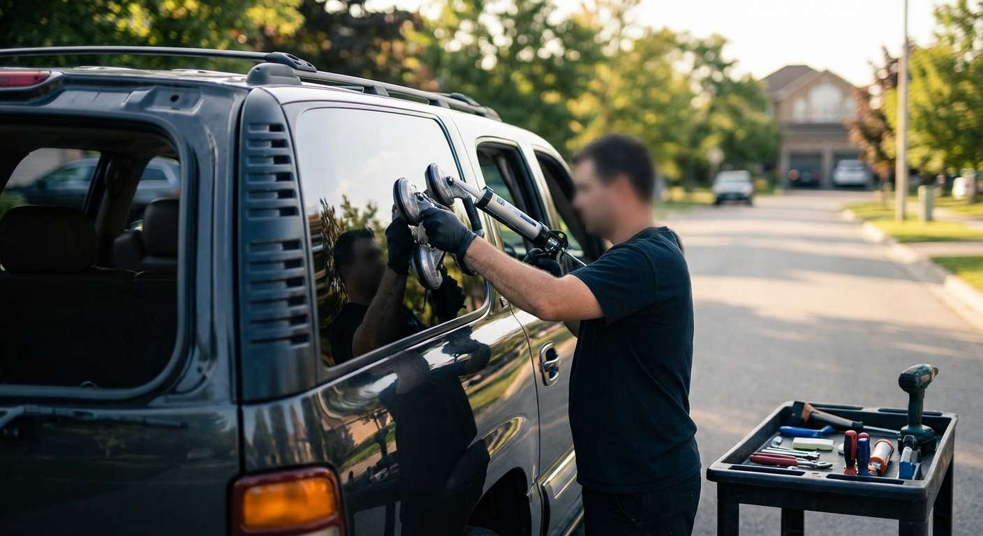 Quarter Glass Replacement for GMC Yukon / Yukon XL 2000-2006 by Alexwindshield