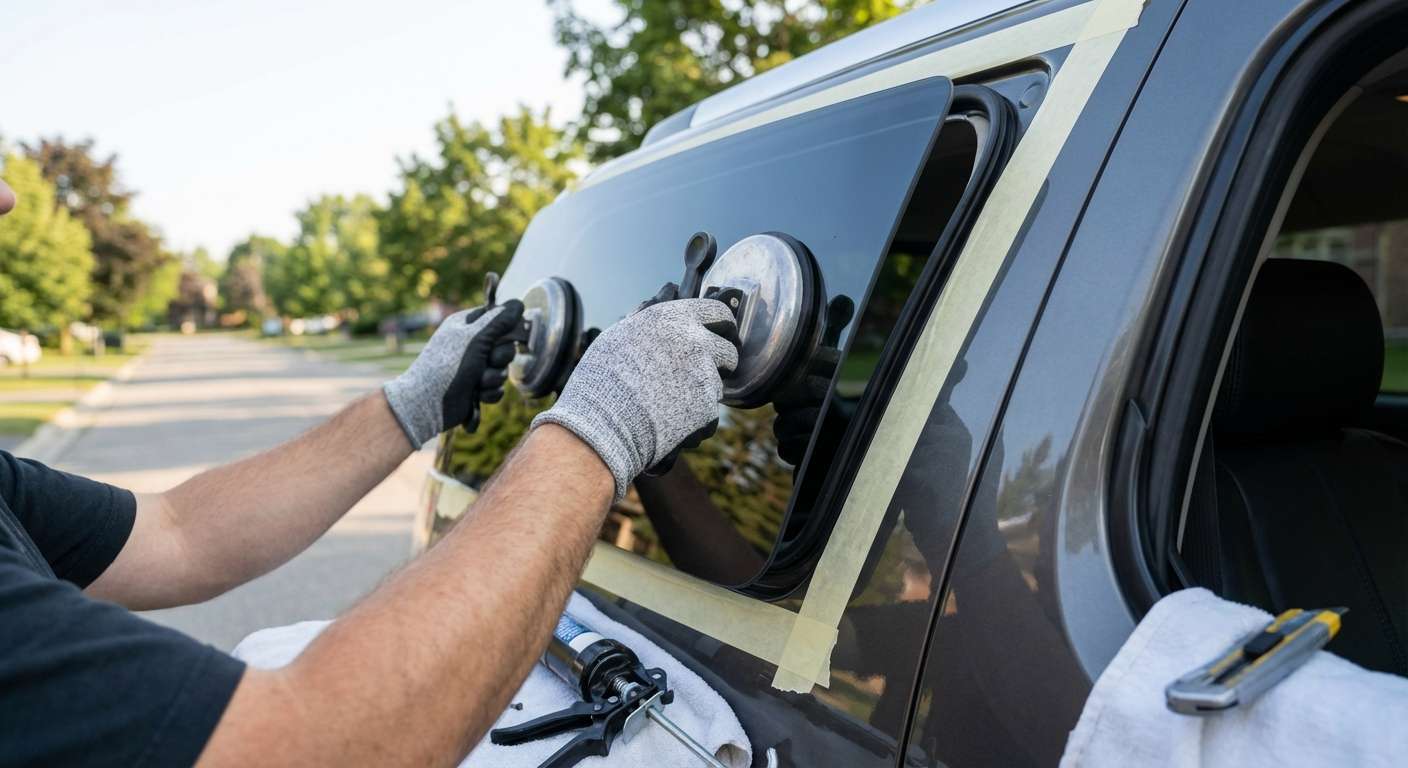 Vent Glass Replacement for GMC Yukon / Yukon XL 2007-2014 by Alexwindshield