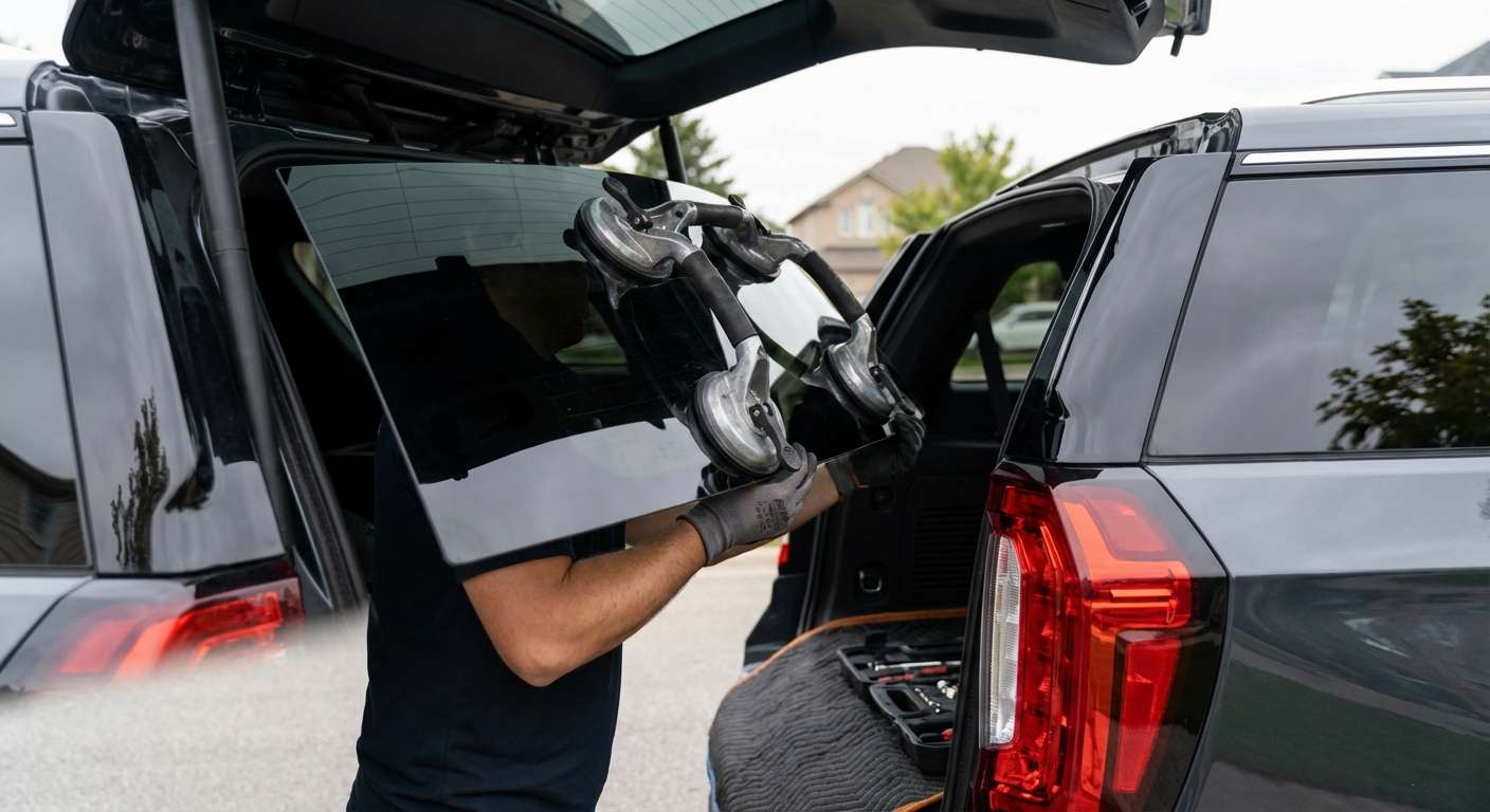 Back Glass Replacement for GMC Yukon / Yukon XL 2021-2027 by Alexwindshield
