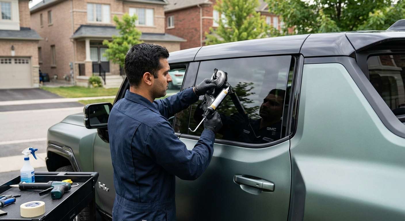 Quarter Glass Replacement for GMC Hummer EV (Pickup/SUV) 2022-2027 by Alexwindshield