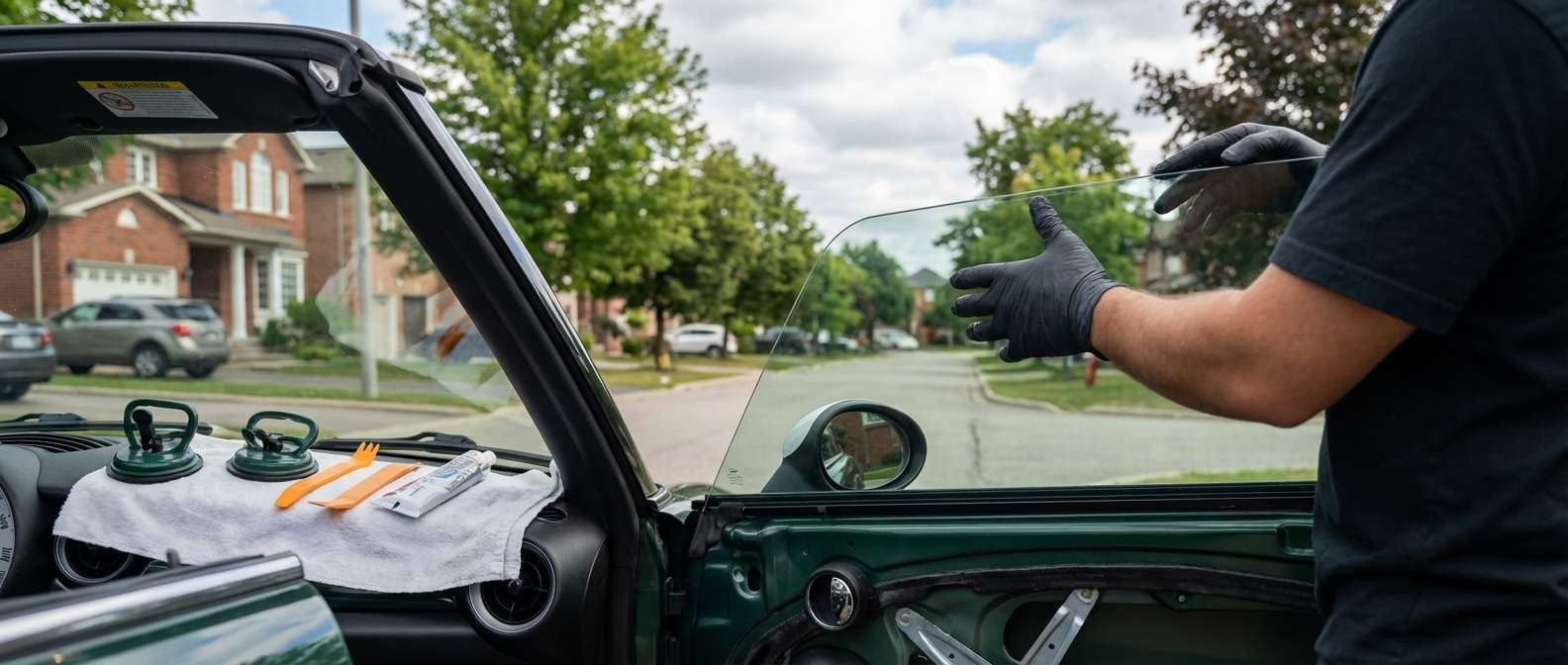 Door Glass Replacement for MINI Convertible 2009-2015 (R57) by Alexwindshield