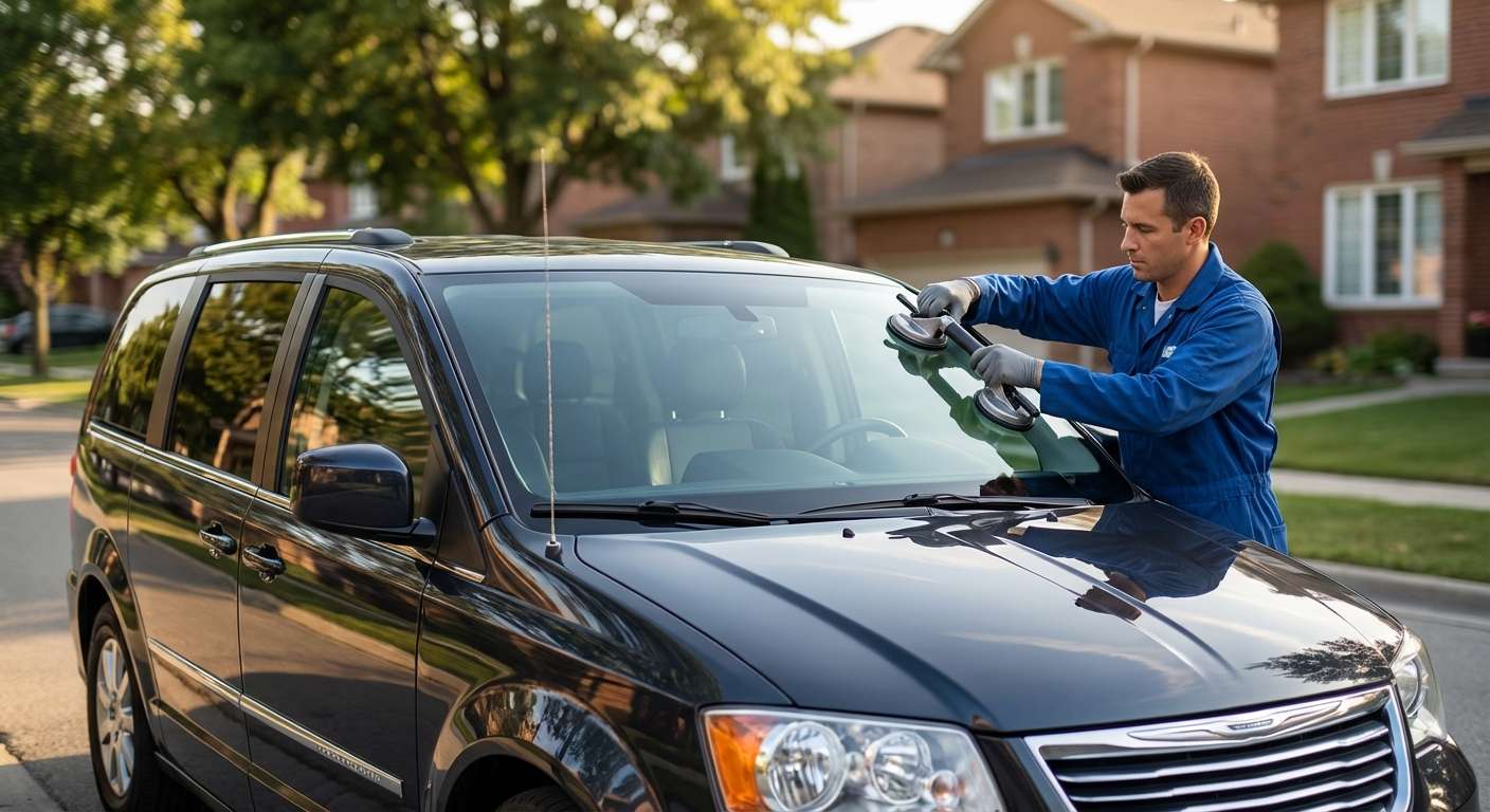 Windshield Replacement for Chrysler Town & Country 2008-2016 by Alexwindshield