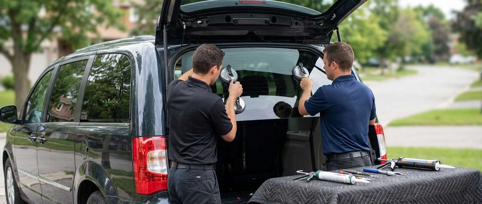 Back Glass Replacement for Chrysler Town & Country 2008-2016 by Alexwindshield